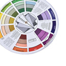 Professional Tattoo Nail Pigment 12 Color Wheel Paper Card Three-tier Desi_