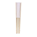 30 pcs Silk Wedding Hand Fan with organza gift bag(white)