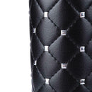 Fashion Leather Makeup Brush Storage Case Empty Holder Organizer (Black M) A