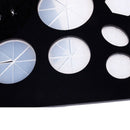 Acrylic Makeup brush drying rack dry brush holder (Black + White) G7B5