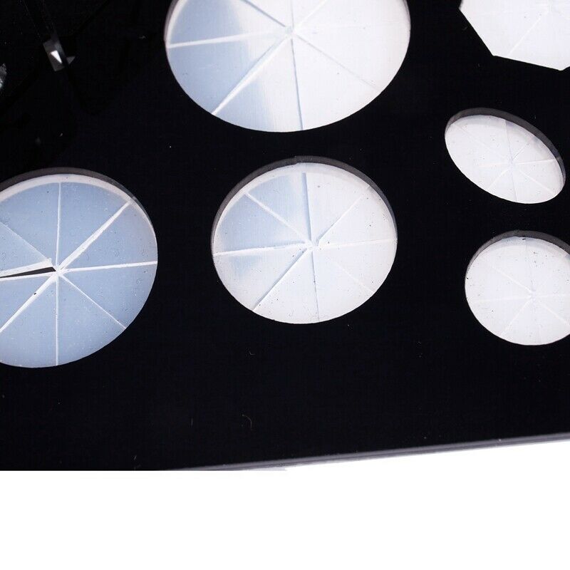 Acrylic Makeup brush drying rack dry brush holder (Black + White) G7B5