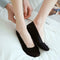 Invisible Boat Sock Anti-slip Shallow Mouth Silicone Woman Socks (Black) A