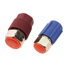 Retrofit 7/16 to 3/8 Conversion Adapter R12 to R134a High/Low AC Fitting A