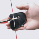 Handmade Cow Leather Finger Guard Saver Pad Glove Archery Finger Tab Protector