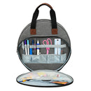 Crochet Hooks Storage Bag Zipper Knitting Yarn Needles Carry Case Organizer