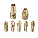8 Pcs 0.5-3mm Small Electric Drill Bit Collet Mini Twist Drill Tool Chuck Kit
