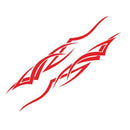 1 Pair 240x26cm Car Stickers Flame Stripe Vinyl Auto Body Styling Decals