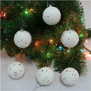 6X White Snowballs Ornaments Christmas Tree Hanging Holiday Party Home Decor OZ