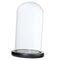 Display Glass Dome Cover Jar for Party Festival Wedding Xmas Decor_Black D