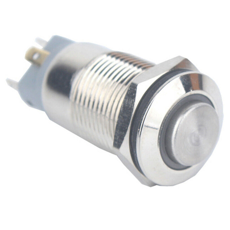 12V Waterproof Metal Indicator Ring Led Sprint Signal Soldering Feet 12mm