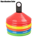 10X Football Training Marker Cones Soccer Discs Sport Traffic 20*5*5CM A7Q3