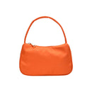 Nylon Casual Women Handbag Tote Female Solid Underarm Shoulder Bag (Orange)