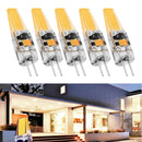 5 Pcs G4 3W Dimmable COB LED Light Bulb AC/DC 12V Crystal Silicone Lamp 38MM