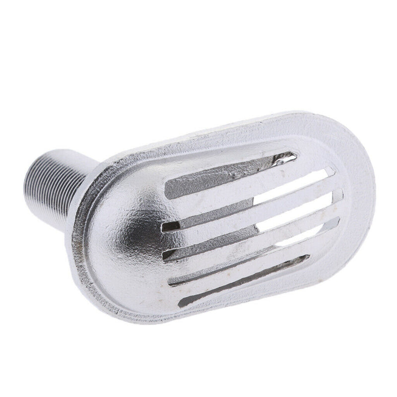 1/2" Stainless Steel Threaded Thru Hull Fitting Intake Strainer Boat Filter