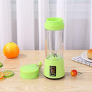 380ml Portable Juicer USB Rechargeable Blender Mixer Juice Machine (Green) A