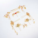 Handcrafted Chinoiserie Crystal Hair Sticks
