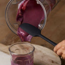 3-Piece Black Silicone Spatula Set - 600Fahrenheit Heat-Resistant Seamless