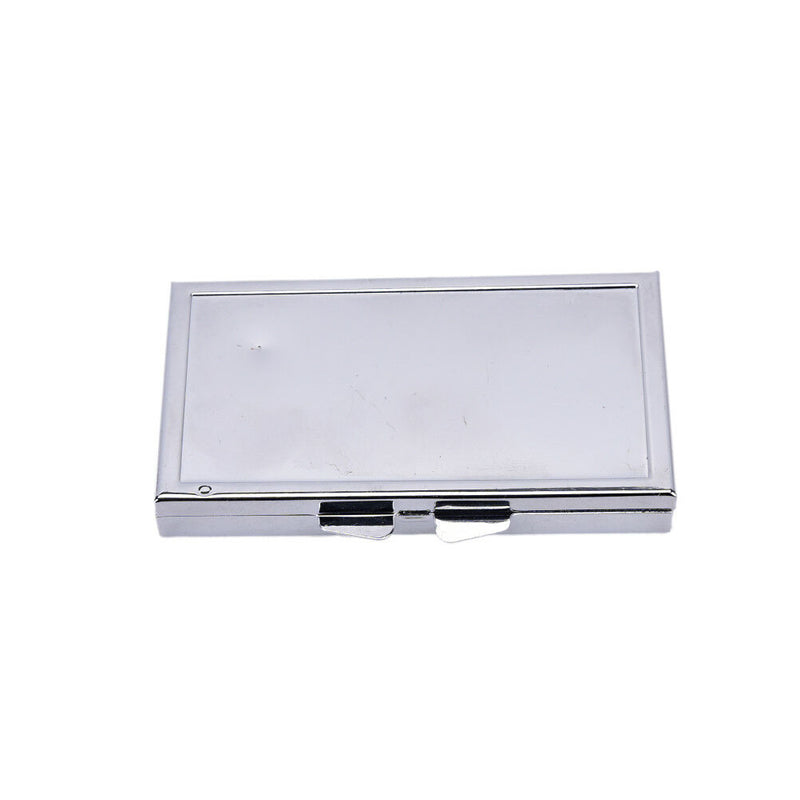 Travel Mini Metal Pill Box Medicine Drug Vitamin Tablet Organizer Container JR