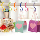 6Pcs/Lot Bucket Hook S Shape Kitchen Hanger Clothes Hooks Plastic Hanging Ho JR