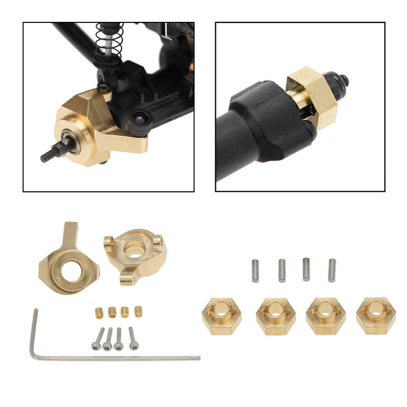 Front Steering Knuckle Hex Adapter Fit for Axial SCX24 AXI90081 1/24 Parts