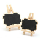10Pcs Mini Wooden Blackboard Message Chalkboard Table Number Wedding Party  R4P9