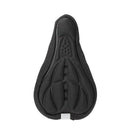 Silicone Cycling Bicycle Bike Saddle Seat Cover Black U1J1