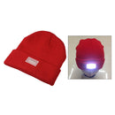 2pcs Soft LED Beanie Camping Cotton Knitted Hat Women Men Fishing Head Warmer