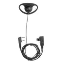 2 Pin 3.5mm D-Shape Earpiece with Mic PTT Earphone for Baofeng Kenwood RadioN1M5