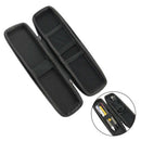 Black Hard Shell Fountain Pen Pencil Case Holder Box Pouch Stationery Zipper Bag