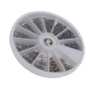 600pcs Tiny Glasses Screws Nuts Watch Repair Tool Kit in 12 Grids Round Box,