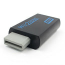 3.5mm Audio Output Jack Wii to HDMI Wii2HDMI Full HD FHD 1080P Converter Ad