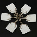 6 pieces Wall Door Hook Towel Holder Self-adhesive Bathroom Kitchen Glue Ho D7G2