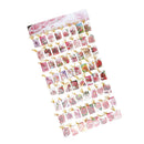 320pcs Paper Flower Theme Message Cards Hanging Wishes Gift Tag Party Supply