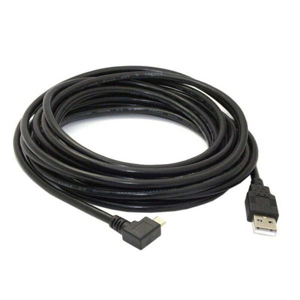 Right Angled 90 Degree Micro-USB Male to USB 2.0 Data Charge Cable for Cell U6C7