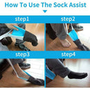 Sock Aid Kit Slider Sock Helper Aide Tool for Putting On Socks Disabled