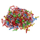 400 Pieces Colorful Mini Round Metal Brads Embellishment DIY Decoration