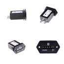Black Rectangle 12V-36V DC Generator/Engine Sealed Hour Meter Counter%a