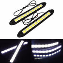 2Pcs 20W Waterproof LED 12V Daytime Running Lights DRL COB Strip Lamp Fog Car