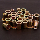25 x M6 threaded rivets threaded insert threaded galvanized steel screws se W7B7