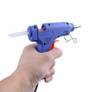 20W Hot Melt Air Glue Gun High Temp Heater Mini Gun w/ 10pcs Glue Sticks