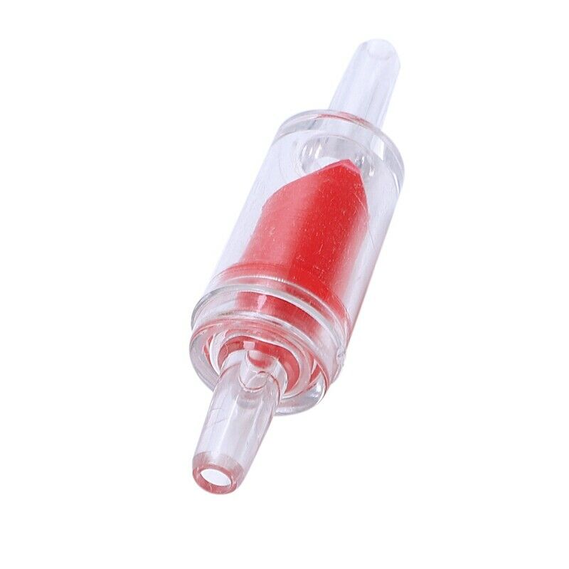 12 Pcs Aquarium Red White Plastic One Way Non-return Check Valves V6M8