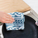 Strong Absorbent Soft Scouring Pad Kitchen Cleaning Dish Towel Microfiber Clo-OZ