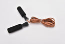Leather Skipping Speed Rope Adjustable Weighted Boxing Jump Gym Exercise N uu Kw