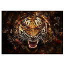 5D DIY Full Drill Diamond Painting Fierce Tiger Cross Stitch Embroidery Kit