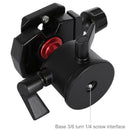 Mini Panoramic 360 Camera Head Rotation Ballhead for Tripod DSLR, Black