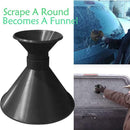 Magic Snow Remover Funnel Outdoor Cone Shaped Car Window Ice Scraper (Black