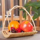 Fruit Plate Bamboo Root Handle Creative Bamboo Root Boat Fruit Basket Compr