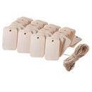 100 Piece Natural Rectangle Blank Wooden Gift Tags Wood Hanging Label Plaque