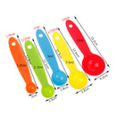 5pcs/set Measuring Spoons Colorful Plastic Measure Spoon Baking Measuring To Gw