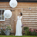 36-Inch Round White Print Mr&Mrs Balloons Wedding Valentine'S Day Party Dec